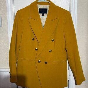 Banana Republic Womens Yellow Blazer Size 8